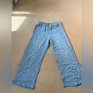 Grace Light Blue Wide-Leg Pants